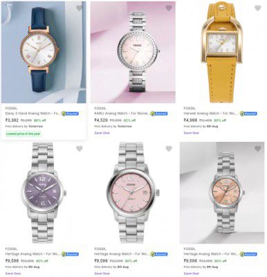 Up to 60%-70% Off Women's Fossil Watches