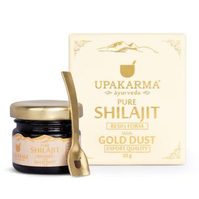 UPAKARMA Ayurveda | Shilajit Gold Dust Resin 20g | 100% Ayurvedic