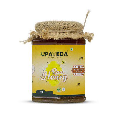 Upaveda Certified Organic Honey 500g | NMR Approve | 100% Pure| Raw| Unfiltered | Unprocessed | NPOP Certified Honey