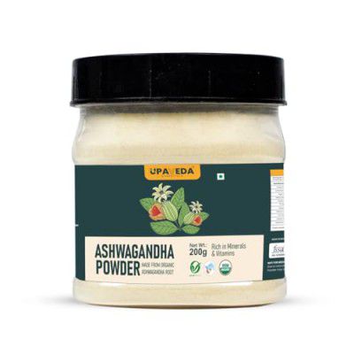 Upaveda Pure & Natural Ashwagandha Root Powder | Helps Boost Strength | Made with 100% Pure Ashwagandha -200g