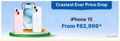 Upcoming : Apple Iphone 15 from Rs.62,999*