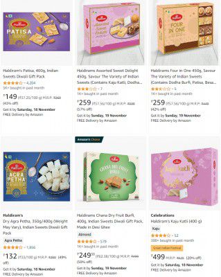 Upto 60% Off On Haldiram's Sweets