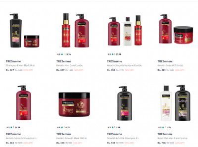 Upto 60% Off on Tresemme Hair Care Product