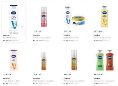 Upto 60% Off On Vaseline Beauty Product