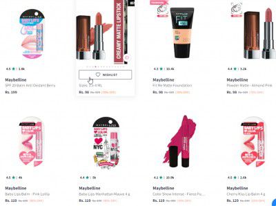 Upto 70% Off On Maybelline Beauty Product