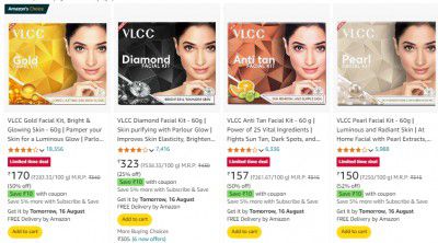 Upto 71% Off on VLCC Facial Kit + Coupon