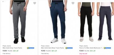 Upto 90% Off Pepe Jeans Mens Track Pants