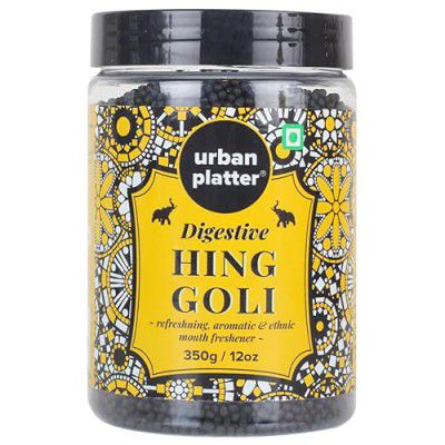 Urban Platter Digestive Hing Goli Mukhwas, 350g / 12.34oz [Mouth Freshener, After-Meal Snack]