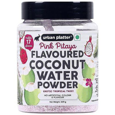 Urban Platter Pink Pitaya (Dragon Fruit) Flavoured Coconut Water Powder, 200g