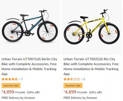 Urban Terrain Cycles @ ₹4899 + Extra Bank Discount