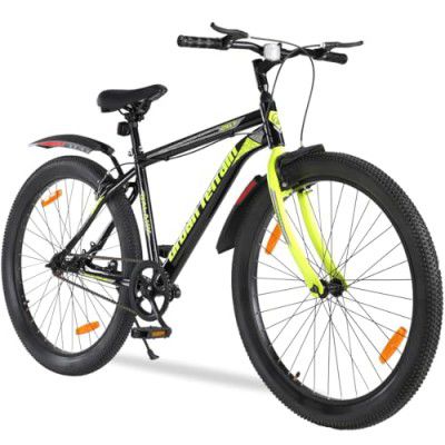 Urban Terrain Galaxy High-Performance Mountain Cycles Complete Accessories MTB Bike 26T Single Speed | Ideal for 13+ Years, Green