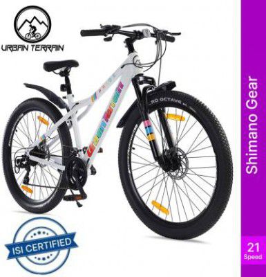 Urban Terrain PRIDE21S27TWHITE Steel Mountain Bike With Cycling Event & Ride Tracking App 27.5 T Road Cycle  (21 Gear, White)