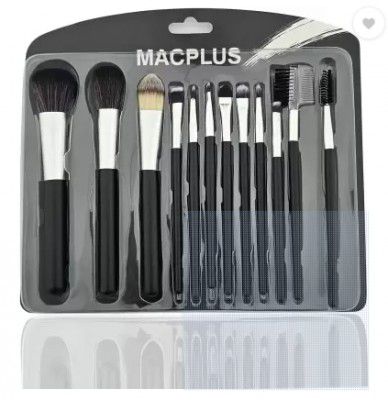 URBANMAC Complete 12-Piece Face Makeup Brushes Collection (Basic Starter Kit)  (Pack of 12)