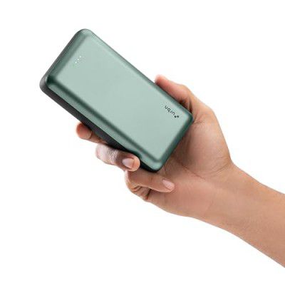 URBN 20000 mAh 22.5W Super Fast Charging Ultra Compact Power Bank with Quick Charge & Power Delivery, Type C Input/Output, Made in India, Type C Cable Included (Green)