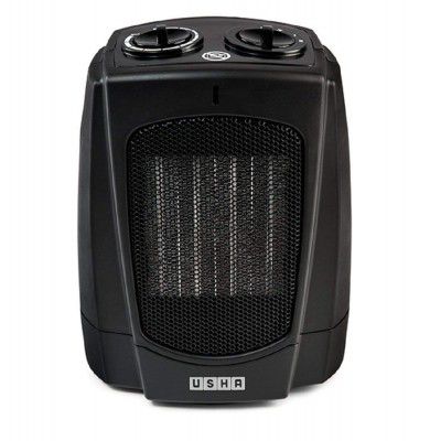 USHA Fan Heater 3628 PTC 1800-Watt with Adjustable Thermostat