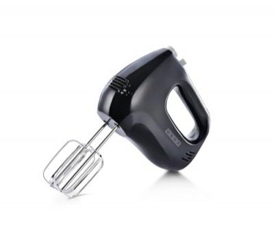 Usha Hand Mixer 150 Watt | Light Weight | 5 Speed Setting | Food-Grade Stainless Steel Hooks | Compact Design | Easy One-push Ejection Hooks | Overload Fuse Protection (Black)