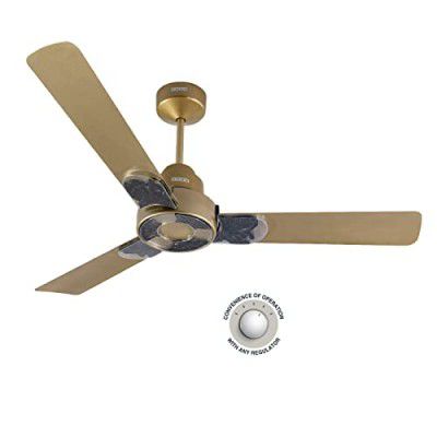 USHA Onio Kappa Beta 1200MM BLDC 5 Star Energy Efflicient, Dust & Oil Resistant Ceiling Fan (Beige)