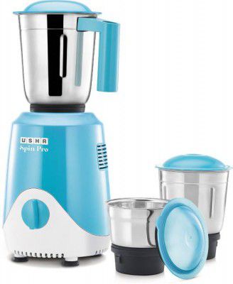 USHA SN500 MX3 Spin Pro 500 W Mixer Grinder (3 Jars, Multicolor)