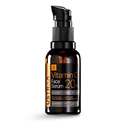 Ustraa 20% Vitamin C Face Serum, 30ml with Hyaluronic Acid & 20% Vitamin C 