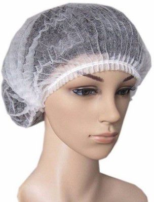 Utkarsh ( Set Of 100 Pcs) Premium Unisex Net Hair Covers Disposable Stretchable Mob Cap, Bouffant Cap, Strip Cap, Non-woven Cap, Surgical & Cooking Cap For Food Hygiene Catering