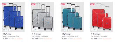 84% Off - Verage Luggage (Set Of 3) At Rs.3999