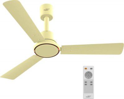 V-Guard Ecowind Prime 1200 mm BLDC Motor with Remote 3 Blade Ceiling Fan  (Ivory, Pack of 1)