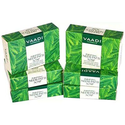 Vaadi Herbals Neem Patti Soap, Pure Neem Leaves, 75 gms