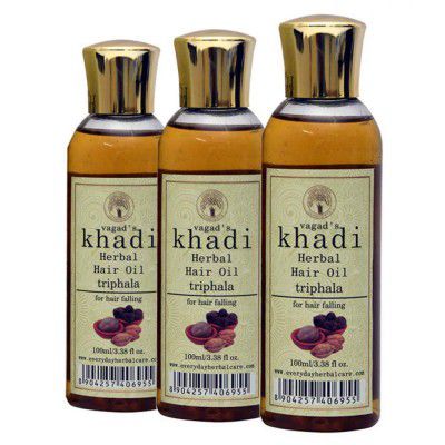 Vagads Khadi Trifala Hair oil 300 ml Pack of 3