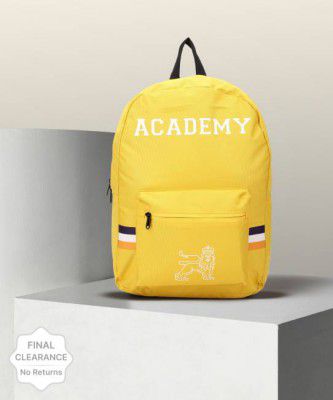 Van Heusen Academy  Small 18 L Laptop Backpack VHBGGRGFF001016  (Yellow)