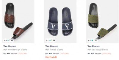 Van Heusen Flip Flop Flat 70% Off