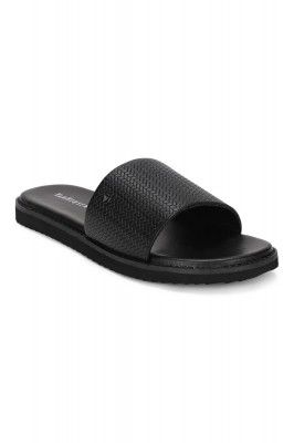 Van Heusen Men's Black Slipper