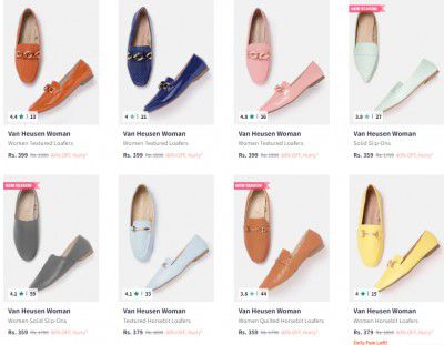 Van Heusen Women's Loafers Upto 80% Off