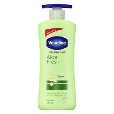 Vaseline Intensive Care Aloe Fresh Hydrating Body Lotion 400 ml, Daily Moisturizer for Dry Skin