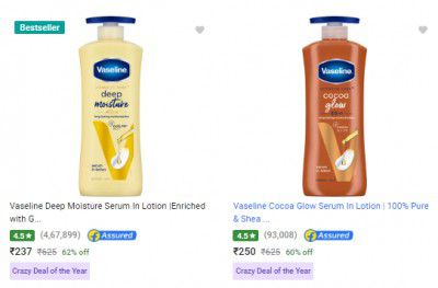 Vaseline Beauty And Grooming Upto 70% Off