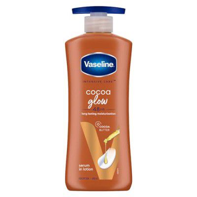 Vaseline Cocoa Glow Serum In Lotion, 400 ml | 100% Pure Cocoa & Shea Butter for Glowing & Soft Skin