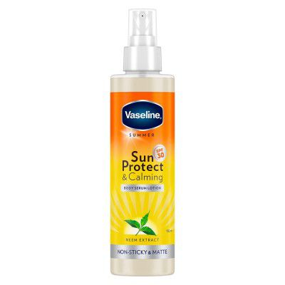 Vaseline Sun Protect & Calming SPF 30 Body Serum Lotion 180ml, For Non-Sticky & Matte Sun Protected Skin