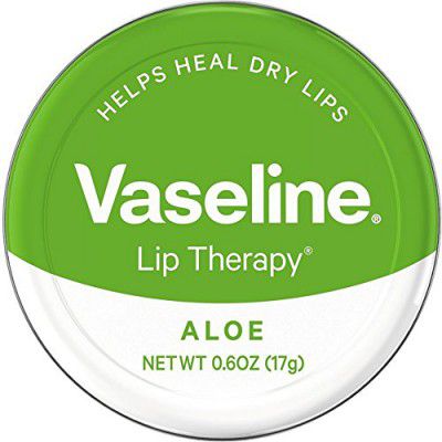 Vaseline Therapy Lip Balm Tin, Aloe Vera, Green, 17 g