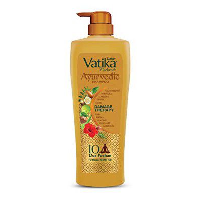 Dabur Vatika Ayurvedic Shampoo - 340ml for Hair Fall Control & Damage free Strong and Shiny hair