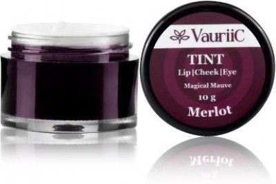 VauriiC VauriiC_Natural Lip, Cheek & Eye Tint Magical Mauve Blush for Women Merlot Flavour  (Pack of: 1, 10 g)