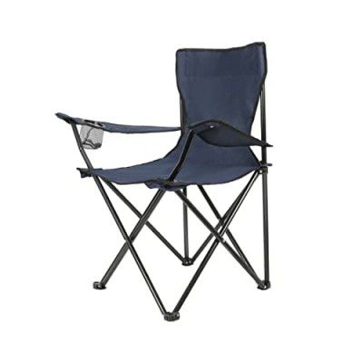 Vector X Portable Folding Chair with Arm Rest and Cup Holder with Carrying Bag for Camping Travelling Lawn Patio Fishing Garden Beach Picnic Outdoor Foldable Chair(80 * 50 * 50cms)