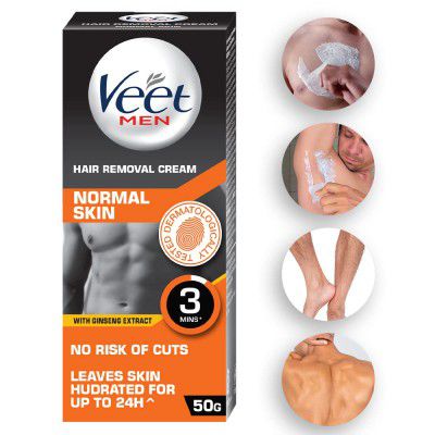 Veet Hair Removal Cream for Men, Normal Skin - 50g