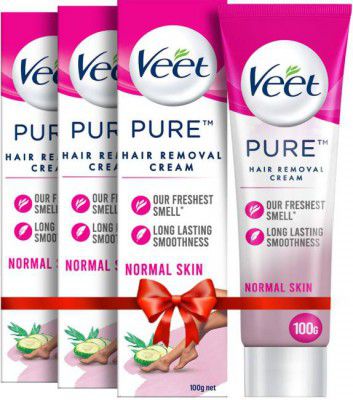 Veet Pure Normal Skin, Hair Removal Cream (300 g, Set of 3)