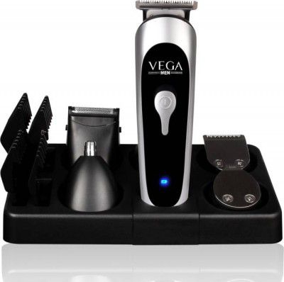 VEGA 10-in-1 EZY Multi-Grooming Set Trimmer, Nose & Body Groomer And Shaver (VHTH-22)