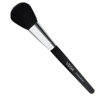 Vega Blush Brush with Black Wooden Handle and Natural Animal/Synthetic Hair