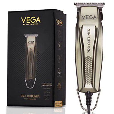 VEGA PROFESSIONAL Pro Outliner Hair Trimmer with DLC Coated Japanese Stainless Steel, (VPPHT-01)