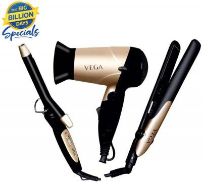 VEGA Styling Kit Personal Care Appliance Combo  (Hair Curler, Hair Dryer, Hair Straightener)