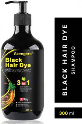 vellton skengers Herbal 3 in 1 Hair Dye Instant Black Hair Shampoo  (600 ml)