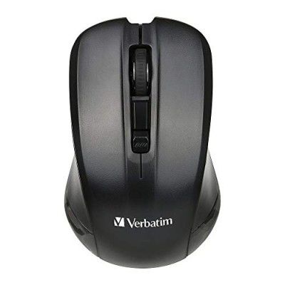 Verbatim 66432 Optical Mouse Wireless 3 DPI Levels - 800/1200 /1600 Black 3Years Brand Warranty