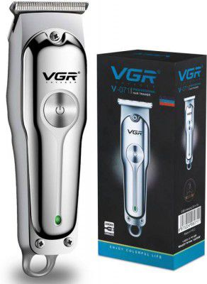 VGR V-071 Cordless Professional Hair Clipper Trimmer 120 min Runtime 4 Length Settings  (Silver)