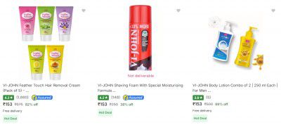 Vi John Beauty And Grooming Upto 82% Off